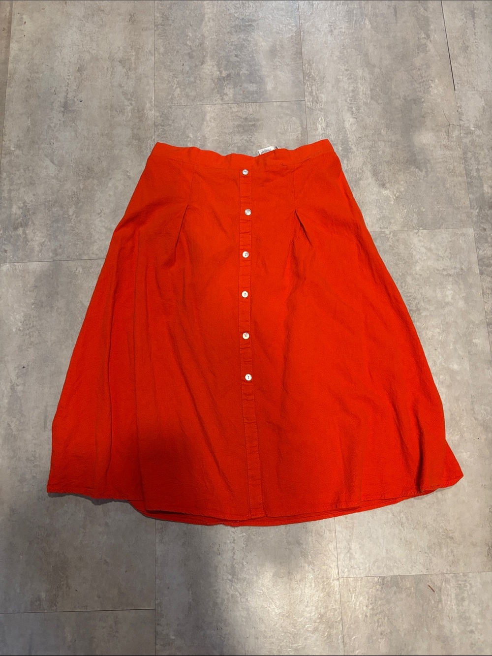 Linen blend midi skit